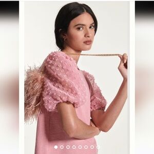 Anthropologie Maeve Dusty Rose Knit Top